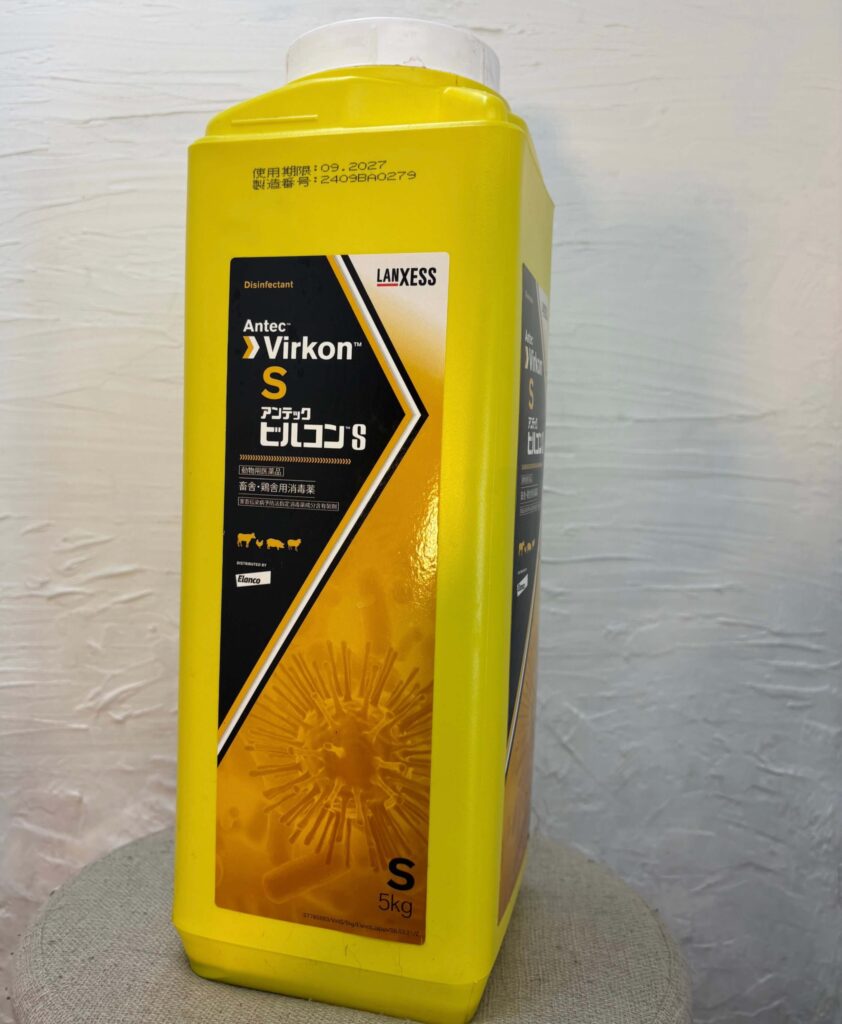 ブリーダーが子犬の衛生管理のために使用している犬舎用消毒剤